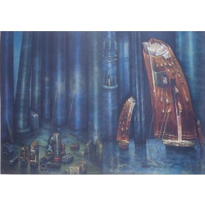  Modlitwa z Asyżu pastel 70x100 cm 1992 