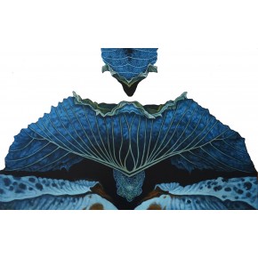  Eden -mandragora olej płyta 67x103 cm 2025 dyptyk 